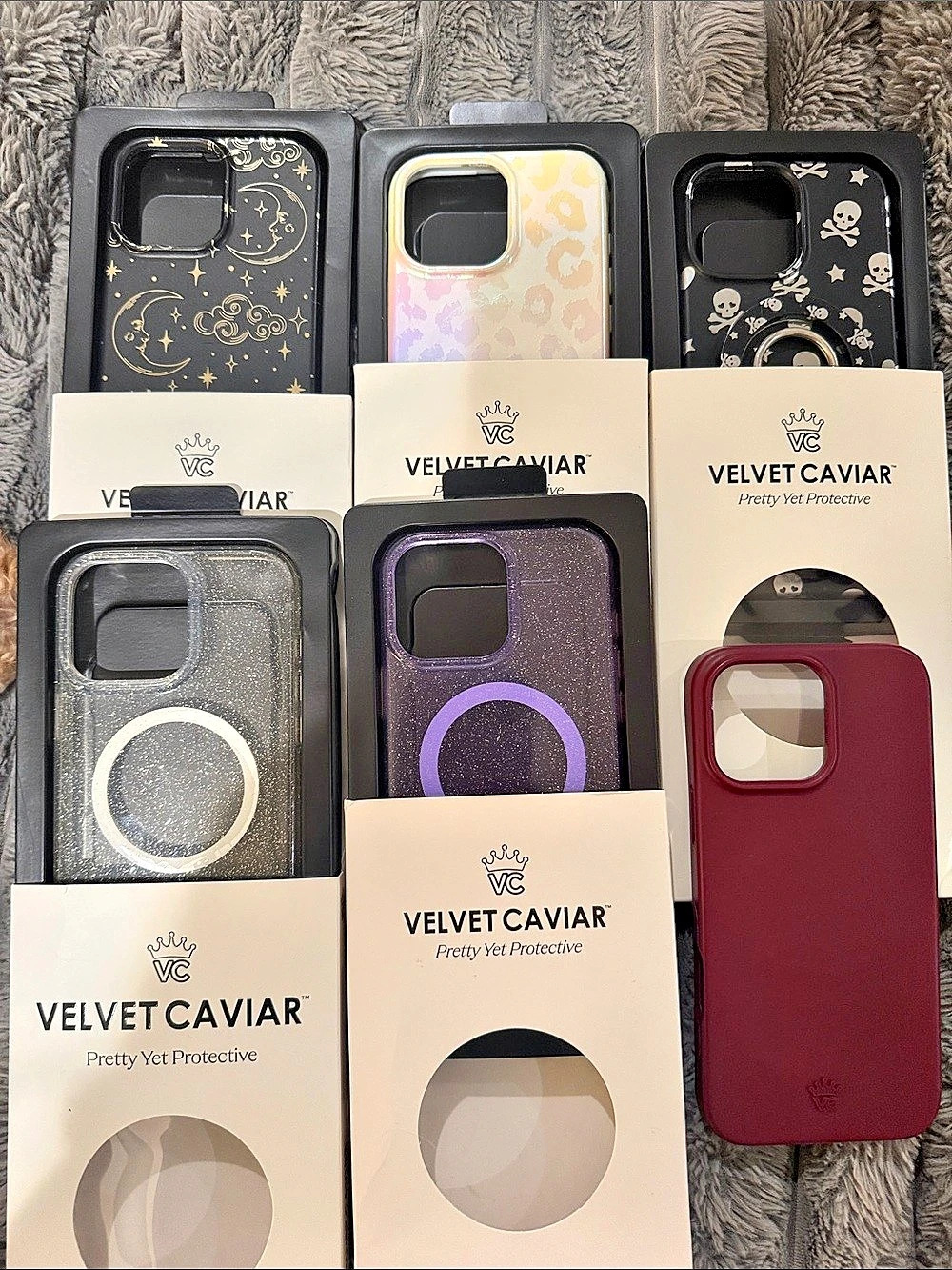 Velvet Caviar Phone Cases 6 Piece Set iPhone 16 pro max